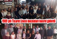 1989 yılı Ticaret Lisesi mezunları hasret giderdi