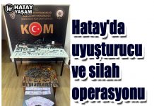 Hatay’da uyuşturucu ve silah operasyonu