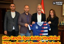 Altın Gençlik Spor Kulübü Yöneticileri İTSO’ya Nezaket Ziyaretinde bulundu