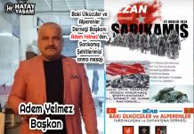 Baki Ülkücüler ve Alperenler Derneği Başkanı Adem Yelmez’den, Sarıkamış Şehitlerimizi anma mesajı