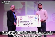 Genç Girişimci Fikir Maratonu Yarışmasında Ödüller Sahiplerini Buldu