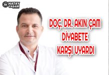 DOÇ. DR. AKIN ÇAM DİYABETE KARŞI UYARDI