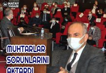 MUHTARLAR SORUNLARINI AKTARDI