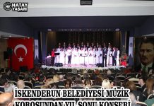İSKENDERUN BELEDİYESİ MÜZİK KOROSUNDAN YIL SONU KONSERİ