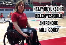 HATAY BÜYÜKŞEHİR BELEDİYESPORLU ANTRENÖRE MİLLİ GÖREV