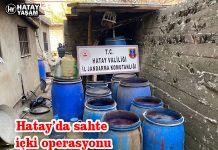 Hatay’da sahte içki operasyonu