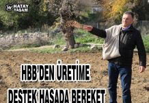 HBB’DEN ÜRETİME DESTEK HASADA BEREKET
