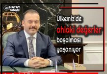 Ülkemiz’de ahlaki değerler boşalması yaşanıyor