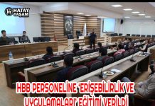 HBB PERSONELİNE ‘ERİŞEBİLİRLİK VE UYGULAMALARI’ EĞİTİMİ VERİLDİ