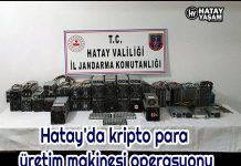 Hatay’da kripto para üretim makinesi operasyonu