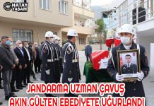 JANDARMA UZMAN ÇAVUŞ AKIN GÜLTEN EBEDİYETE UĞURLANDI