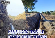 HBB SULAMA TESİSİ İLE TARIMA DESTEK VERİYOR
