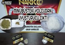 MİNÜBÜSTEKİ YOLCUDAN UYUŞTURUCU ÇIKTI