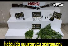 Hatay’da uyuşturucu operasyonu