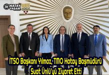 İTSO Başkanı Yılmaz, TMO Hatay Başmüdürü Suat Ünlü’yü Ziyaret Etti