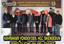 KAYMAKAM YÖNDEN’DEN, HGC İSKENDERUN TEMSİLCİLİĞİ’NE ANLAMLI ZİYARET