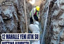 12 MAHALLE YENİ ATIK SU HATTINA KAVUŞTU