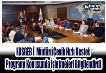 KOSGEB İl Müdürü Çevik Hızlı Destek Programı Konusunda İşletmeleri Bilgilendirdi