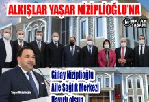 ALKIŞLAR YAŞAR NİZİPLİOĞLU’NA