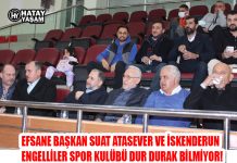 EFSANE BAŞKAN SUAT ATASEVER VE İSKENDERUN ENGELLİLER SPOR KULÜBÜ DUR DURAK BİLMİYOR!