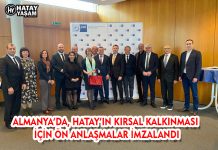 ALMANYA’DA, HATAY’IN KIRSAL KALKINMASI İÇİN ÖN ANLAŞMALAR İMZALANDI