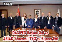 DASİFED Başkan Gül ve ARİAD Yönetimi İTSO’yu Ziyaret Etti