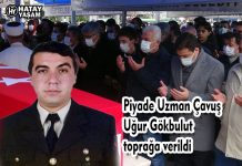 Piyade Uzman Çavuş Uğur Gökbulut toprağa verildi