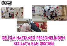 GELİŞİM HASTANESİ PERSONELİNDEN KIZILAY’A KAN DESTEĞİ