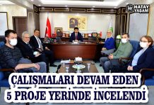 ÇALIŞMALARI DEVAM EDEN 5 PROJE YERİNDE İNCELENDİ