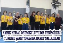 NAMIK KEMAL ORTAOKULU YILDIZ TENİSÇİLERİ TÜRKİYE ŞAMPİYONASINA RAKET SALLADILAR