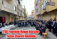 İTSO Yönetimi Uygun Ailesine Taziye Ziyareti Bulundu