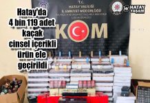 Hatay’da 4 bin 119 adet kaçak cinsel içerikli ürün ele geçirildi