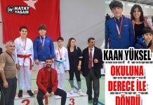 KAAN YÜKSEL OKULUNA DERECE İLE DÖNDÜ