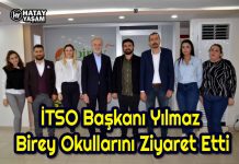 İTSO Başkanı Yılmaz Birey Okullarını Ziyaret Etti