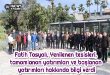 Fatih Tosyalı, Yenilenen tesisleri, tamamlanan yatırımları ve başlanan yatırımları hakkında bilgi verdi