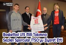 Basketbol U15 Milli Takımına Seçilen Sporcular İTSO’yu Ziyaret Etti