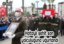 Hataylı şehit son yolculuğuna uğurlandı