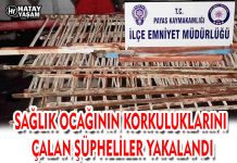 SAĞLIK OCAĞININ KORKULUKLARINI ÇALAN ŞÜPHELİLER YAKALANDI