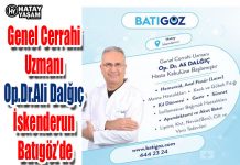 Genel Cerrahi Uzmanı Op.Dr.Ali Dalğıç İskenderun Batıgöz’de