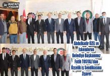 Abdulkadir ÖZEL ve İskenderun Belediye Başkanımız Fatih TOSYALI’dan Özçelik iş Sendikasına Ziyaret