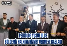 PSİKOLOG YUSUF ULUS BÖLGEMİZ HALKINA HİZMET VERMEYE BAŞLADI