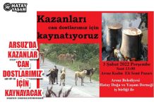 ARSUZ’DA KAZANLAR ‘CAN DOSTLARIMIZ’ İÇİN KAYNAYACAK