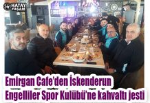 Emirgan Cafe’den İskenderun Engelliler Spor Kulübü’ne kahvaltı jesti