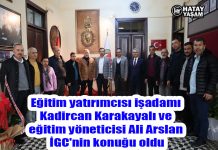 Eğitim yatırımcısı işadamı Kadircan Karakayalı ve eğitim yöneticisi Ali Arslan İGC’nin konuğu oldu
