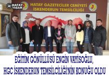 EĞİTİM GÖNÜLLÜSÜ ENGİN VAYİSOĞLU, HGC İSKENDERUN TEMSİLCİLİĞİ’NİN KONUĞU OLDU