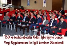 İTSO ve Muhasebeciler Odası İşbirliğiyle Güncel Vergi Uygulamaları İle İlgili Seminer Düzenlendi