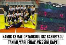 NAMIK KEMAL ORTAOKULU KIZ BASKETBOL TAKIMI ‘YARI FİNAL’ VİZESİNİ KAPTI