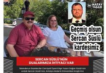 Geçmiş olsun Sercan Süslü kardeşimiz