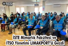 İSTE Mimarlık Fakültesi ve İTSO Yönetimi LİMAKPORT’U Gezdi