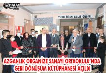 AZGANLIK ORGANİZE SANAYİ ORTAOKULU’NDA GERİ DÖNÜŞÜM KÜTÜPHANESİ AÇILDI
